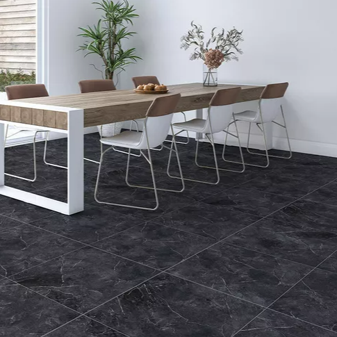 Porcelánico Tendenza Obsidean Negro Mate Rectificado 60x60 de 2DA
