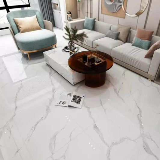 Cerámica Lume Calacata Bianco Brillante Rectificado 60x60