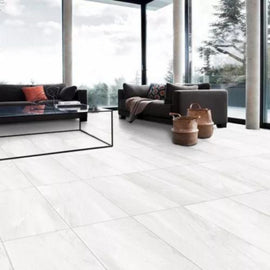 Porcelanato Alberdi Bristol Home White Satinado Rectificado 60x120 de 2DA