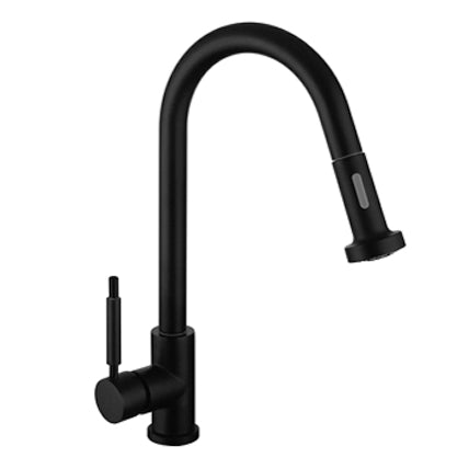Grifería Cocina Piazza Monocomando Gourmet 10300NE Negro