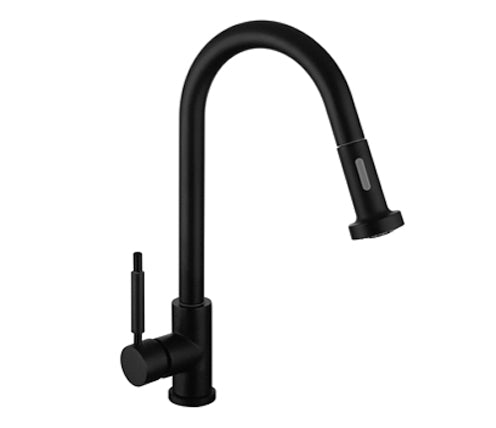 Grifería Cocina Piazza Monocomando Gourmet 10300NE Negro