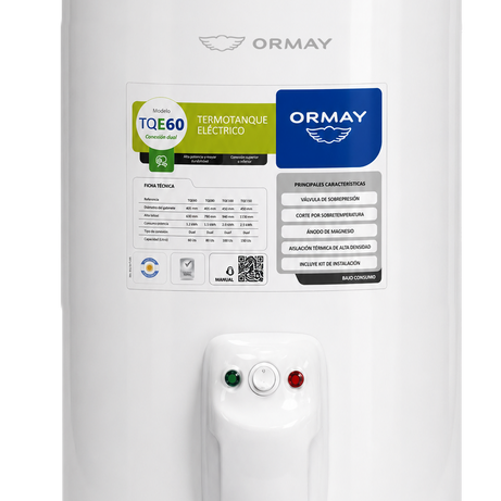 Termotanque eléctrico Ormay TQE60 Dual 60 litros