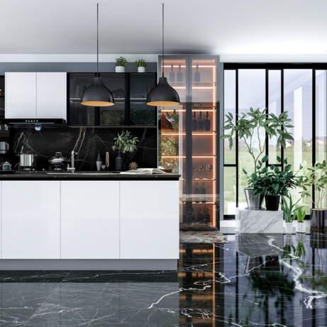 Porcelanico Tendenza Poison Negro Pulido Rectificado 59x118,5