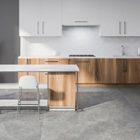 Porcelanato Alberdi Calia Gris Satinado Rectificado 80x80